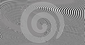 Abstract black and white line pattern template design mesh artwork background. illustration vector eps10
