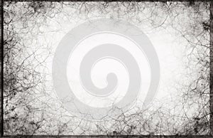 Abstract Black and White Network on White Background, Generative AI