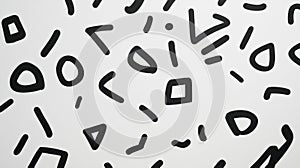 Abstract Black and White Pattern