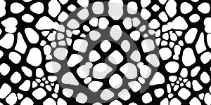 Abstract black and white pebble pattern background