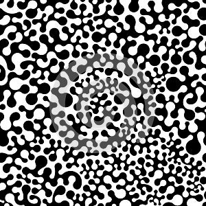 Abstract black and white psychedelic seamless background