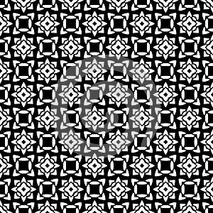 Abstract black and white rectangles and star shape