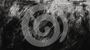 Abstract Black and White Scratched Texture