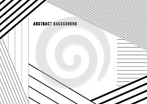 Abstract black and white stripe background