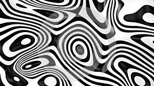 Abstract black and white striped motion background
