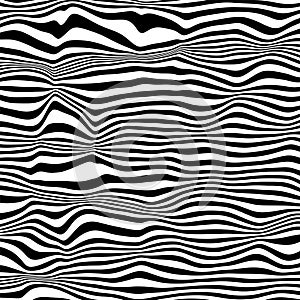 Abstract Black and White Stripes.hypnosis spiral.Seamless Black and white stripes background.seamless wave line patterns