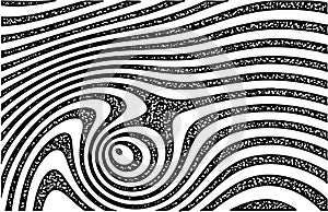 Abstract Black and White Swirl Lines