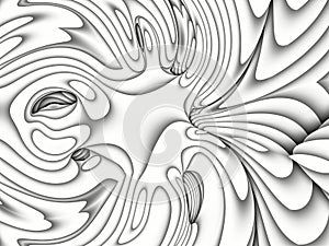 Abstract black and white texture with sketch-like lines and shapes