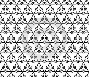 abstract black white triangle seamless pattern