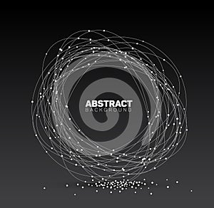 Abstract black and white vector background