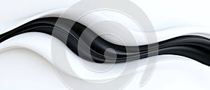 Abstract Black and White Wave Background
