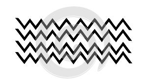 Abstract Black Zigzag Pattern, Modern Geometric Texture, vector design Generative AI