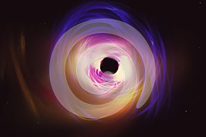 Abstract blackhole photo illustratiuon