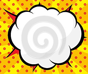 Abstract blank comic book, pop art background