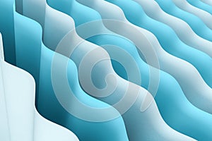 Abstract blank paper, gradient background, 3d rendering