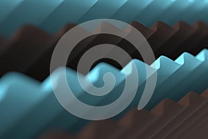 Abstract blank paper, gradient background, 3d rendering