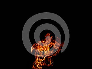 Abstract blaze fire flame texture for banner background