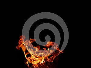 Abstract blaze fire flame texture for banner background