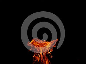 Abstract blaze fire flame texture for banner background.Strange shape lights