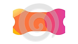 Abstract Blob Shape with Gradient, fluid and organic modern design element, colorful background, vector design Generative AI