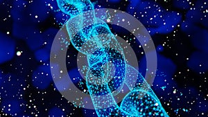 Abstract Blockchain Network Background, 3d render
