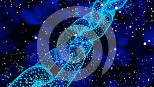 Abstract Blockchain Network Background, 3d render