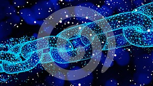 Abstract Blockchain Network Background, 3d render