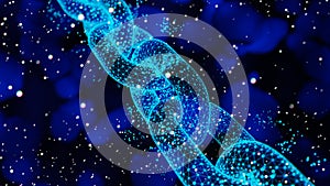 Abstract Blockchain Network Background, 3d render