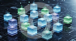 Abstract Blockchain Network with Interconnected Data Cubes