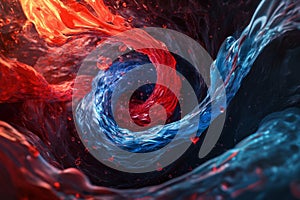 Abstract Blood Flow Dynamics Visualization