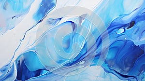 abstract blue acrylic painting