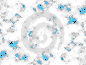 Abstract blue background. Blue sky with clouds. Abstract digital background. Marble texture with black and white colors