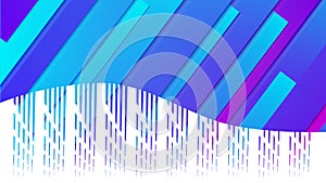 Abstract blue background. diagonal lines and strips illustration digital