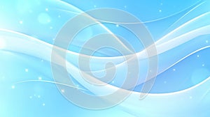 Abstract Blue and White Wave Background