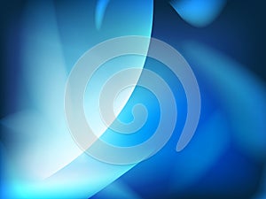 Abstract blue background, futuristic wavy.