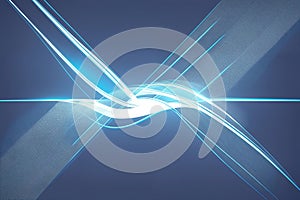 Abstract blue background, futuristic wavy illustration, computer-generated image.