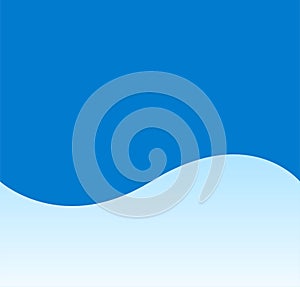 Abstract blue background illustration minimal simple art sky with waves illustration