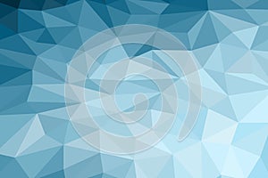 Abstract blue background. Low-poly triangular pattern in a modern style.