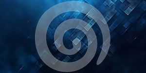 Abstract blue background with overlapping translucent rectangles