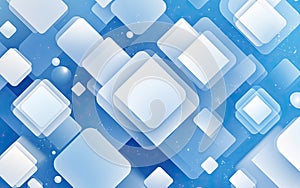 Abstract Geometric Blue Background