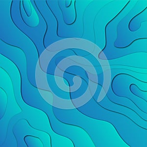 Abstract blue background Paper Vector Design.