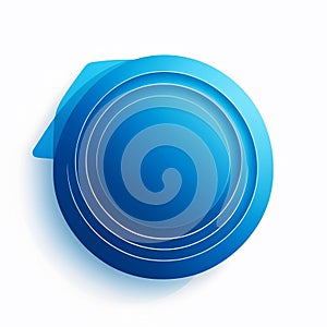 Abstract blue background with polygonal elements. Vector Illustration.