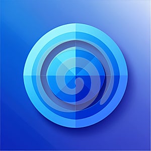 Abstract blue background with polygonal elements. Vector Illustration.