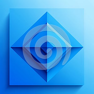 Abstract blue background with polygonal elements. Vector Illustration.