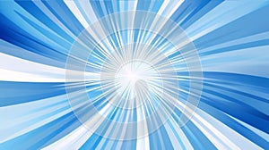 Abstract blue background with radial rays. Vector illustration for your design