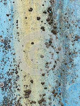 Abstract blue background with rust.