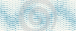 Abstract blue background with squares. Halftone waves geometric design