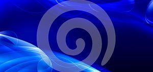 Abstract blue background, wave texture - computer generated