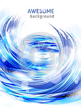 Abstract blue backgrounds with water splash