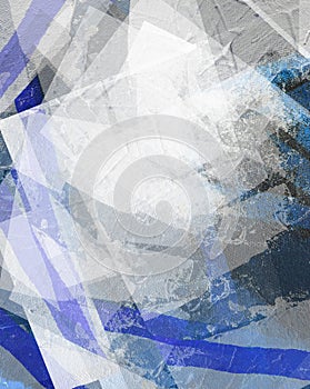 abstract blue black background with textured transparent squares in random layers
